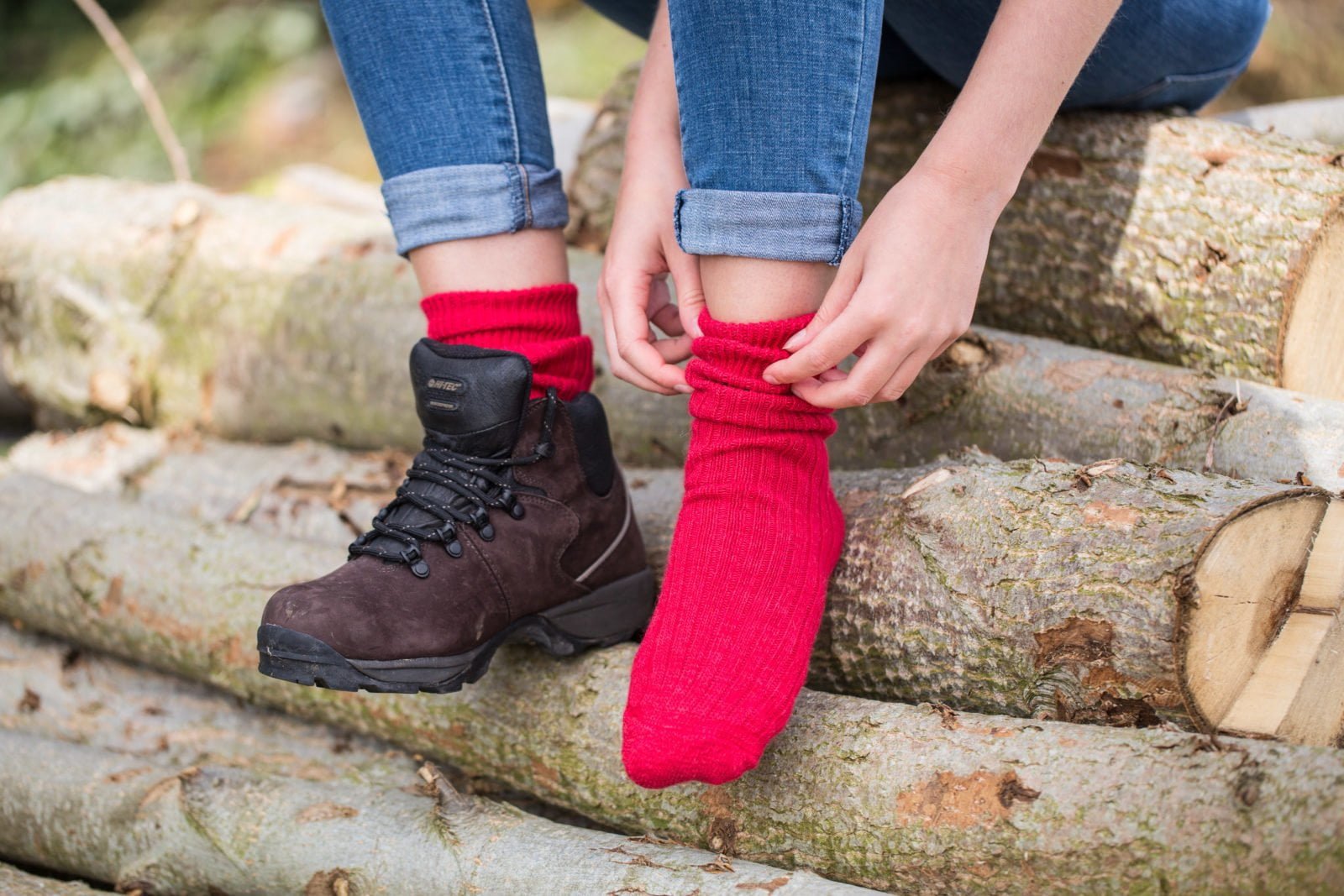 Walking Socks Alpaca Annie, comfortable with a cushioned sole.