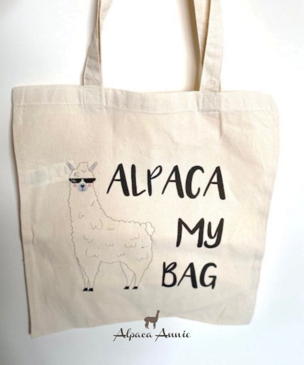 Handmade Alpaca Tote Bag Alpaca Annie