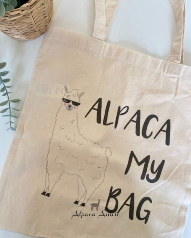 Handmade Alpaca Tote Bag Alpaca Annie